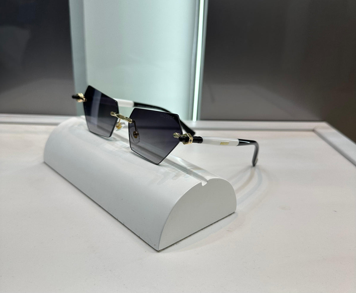Moscot White Black Shade With Original Box